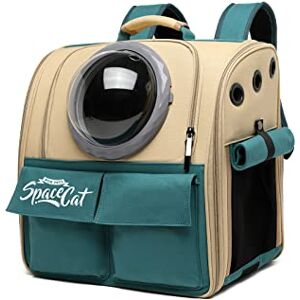Galatée Sac à Dos pour Chat, Sac à Dos pour Animaux De Compagnie à Capsule Spatiale Ventilée, Transporteur De Sac à Dos De Voyage pour Petits Chiens(Kaki) - Publicité Galatée Sac à Dos pour Chat, Sac à Dos pour Animaux De Compagnie à Capsule Spatiale Ventilée, Transporteur De Sac à Dos De Voyage pour Petits Chiens(Kaki) - Publicité