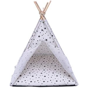 UKCOCO Tente pour Animaux de Compagnie Petite Colombe Tipi pour Animaux de Compagnie pour Chien Lavable Mignon Chenil Portable pour Chiens Animaux de Compagnie Cage pour Chats pour - Publicité