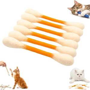 GUUTHQOR Coton Tige Xl Jouet Chat,Cotton Swabs Cat Toys With Catnip,Durable Big Kitten Chew Dental Teething Ropes,Giant Interactive Felt Kitty Kicker Toy Sticks For Boredom, Exercise, Anxiety (orange) - Publicité GUUTHQOR Coton Tige Xl Jouet Chat,Cotton Swabs Cat Toys With Catnip,Durable Big Kitten Chew Dental Teething Ropes,Giant Interactive Felt Kitty Kicker Toy Sticks For Boredom, Exercise, Anxiety (orange) - Publicité