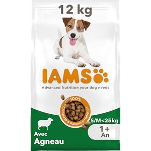 IAMS Advanced Nutrition pour Chien Adulte Petite et Moyenne Races 1 an + Croquettes 100% Complètes & Equilibrées à l’Agneau sans Blé sans OGM colorants arômes artificiels Sac refermable 12 kg - Publicité IAMS Advanced Nutrition pour Chien Adulte Petite et Moyenne Races 1 an + Croquettes 100% Complètes & Equilibrées à l’Agneau sans Blé sans OGM colorants arômes artificiels Sac refermable 12 kg - Publicité