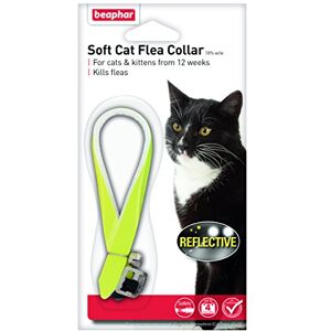 Beaphar Lot de 2 colliers antipuces réfléchissants pour chat Jaune - Publicité