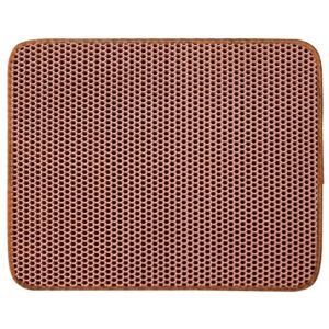 PEIHUODAN Tapis pour Litière De Chat Chat, Double Couche en Nid d'abeille, Matériau Imperméable à L'urine Et l'eau, Contrôle La Dispersion, Moins Déchets, Lavable Facile Nettoyer (30X45CM,Coffee) - Publicité PEIHUODAN Tapis pour Litière De Chat Chat, Double Couche en Nid d'abeille, Matériau Imperméable à L'urine Et l'eau, Contrôle La Dispersion, Moins Déchets, Lavable Facile Nettoyer (30X45CM,Coffee) - Publicité