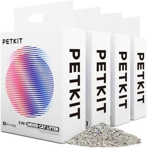PETKIT Litière Mixte 5 en 1 pour Chats,Chasse d'eau,sans Odeur, avec Charbon Actif, Ultra Absorbante et à Séchage Rapide Litière Tofu pour Chats(Quatre Sacs) - Publicité PETKIT Litière Mixte 5 en 1 pour Chats,Chasse d'eau,sans Odeur, avec Charbon Actif, Ultra Absorbante et à Séchage Rapide Litière Tofu pour Chats(Quatre Sacs) - Publicité