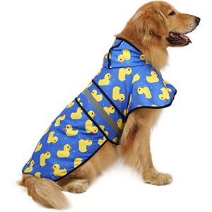HDE Manteau de Pluie à Capuche pour Chiens et Chiots de Petite à XL (Canards en Caoutchouc, Taille XL) - Publicité HDE Manteau de Pluie à Capuche pour Chiens et Chiots de Petite à XL (Canards en Caoutchouc, Taille XL) - Publicité