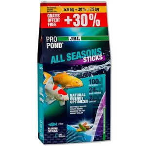 JBL Propond All Seasons Sticks 7,5 kg – 42 l – Nouveau 2025 – Nourriture pour poissons, carpes - Publicité JBL Propond All Seasons Sticks 7,5 kg – 42 l – Nouveau 2025 – Nourriture pour poissons, carpes - Publicité