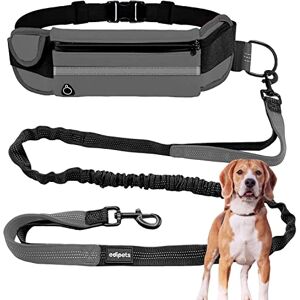 Edipets , Laisse Canicross, Main Libre Chien, pour Ceinture, Running, Anti-tirons, réfléchissant, 160-220 cm (Gris) - Publicité Edipets , Laisse Canicross, Main Libre Chien, pour Ceinture, Running, Anti-tirons, réfléchissant, 160-220 cm (Gris) - Publicité