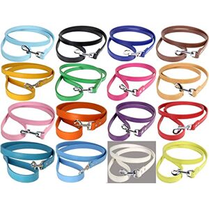 LARRYROO Laisse en cuir vif pour chiot, chiens en 3 tailles – pour animaux de compagnie de petite, moyenne et grande taille (bleu, taille XL (120 cm x 2,5 cm) - Publicité LARRYROO Laisse en cuir vif pour chiot, chiens en 3 tailles – pour animaux de compagnie de petite, moyenne et grande taille (bleu, taille XL (120 cm x 2,5 cm) - Publicité