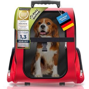 United Chiens Trolley Petit Transporteur pour Chiens et Chats Pet Trolley Sac à Dos pour Animaux avec Bras Télescopique (Rouge) - Publicité United Chiens Trolley Petit Transporteur pour Chiens et Chats Pet Trolley Sac à Dos pour Animaux avec Bras Télescopique (Rouge) - Publicité
