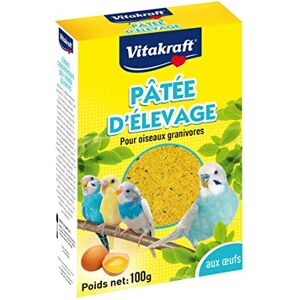 Vitakraft Pâtée d’Élevage aux Œufs Alimentation Complémentaire pour Oiseaux Domestiques Adapté Aux Périodes de Reproduction Pour Oisillons de l'Éclosion au Sevrage Boîte de 100 g - Publicité Vitakraft Pâtée d’Élevage aux Œufs Alimentation Complémentaire pour Oiseaux Domestiques Adapté Aux Périodes de Reproduction Pour Oisillons de l'Éclosion au Sevrage Boîte de 100 g - Publicité