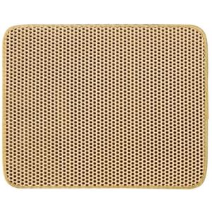 PEIHUODAN Tapis pour Litière De Chat Chat, Double Couche en Nid d'abeille, Matériau Imperméable à L'urine Et l'eau, Contrôle La Dispersion, Moins Déchets, Lavable Facile Nettoyer (30X30CM,Khaki) - Publicité PEIHUODAN Tapis pour Litière De Chat Chat, Double Couche en Nid d'abeille, Matériau Imperméable à L'urine Et l'eau, Contrôle La Dispersion, Moins Déchets, Lavable Facile Nettoyer (30X30CM,Khaki) - Publicité