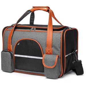 Sitayakuma Sac de Transport pour Chat, 45x28x25cm Sac à Dos Transport Portable pour Chiens Voyage, Pochette pour Chats avec Tapis en Flanelle pour Animaux Tissu de Maille Respirant Convient Jusqu'à 7KG Gris - Publicité Sitayakuma Sac de Transport pour Chat, 45x28x25cm Sac à Dos Transport Portable pour Chiens Voyage, Pochette pour Chats avec Tapis en Flanelle pour Animaux Tissu de Maille Respirant Convient Jusqu'à 7KG Gris - Publicité