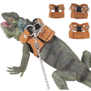 DONGKER Harnais et Laisse pour Dragon Barbu,3 Tailles Réglables,Accessoires pour Reptiles et Lézards avec Laisse de 5,4 Pieds pour Dragon Barbu,Lézard,Ecureuil,Gerbille,Chinchilla,Petit Reptile - Publicité DONGKER Harnais et Laisse pour Dragon Barbu,3 Tailles Réglables,Accessoires pour Reptiles et Lézards avec Laisse de 5,4 Pieds pour Dragon Barbu,Lézard,Ecureuil,Gerbille,Chinchilla,Petit Reptile - Publicité