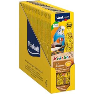 Vitakraft - Kräcker Oeuf-Graines De Graminées - 3x30 g - Perruches - Bird treats - Publicité Vitakraft - Kräcker Oeuf-Graines De Graminées - 3x30 g - Perruches - Bird treats - Publicité