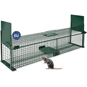 Moorland Piege Martre Cage Trappe Chat Piège Vivant réutilisable 100x25x25cm – Piege a Animaux Piege a Fouine Vivant Renards, Cage, ragondin, Lapin, mouffette, rongeurs 5007 - Publicité Moorland Piege Martre Cage Trappe Chat Piège Vivant réutilisable 100x25x25cm – Piege a Animaux Piege a Fouine Vivant Renards, Cage, ragondin, Lapin, mouffette, rongeurs 5007 - Publicité