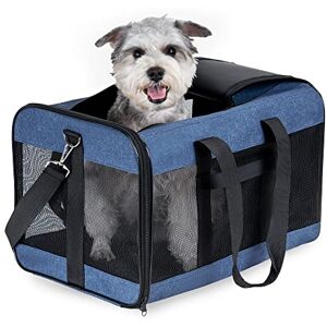 HITSLAM Hitchy Sac De Transport Chat/Sac De Transport Chien pour Chats, Petits Chiens, Chatons Ou Chiots, Souple et Pliable avec Tapis en Laine pour Voyage en Voiture et Train Bleu (L) - Publicité HITSLAM Hitchy Sac De Transport Chat/Sac De Transport Chien pour Chats, Petits Chiens, Chatons Ou Chiots, Souple et Pliable avec Tapis en Laine pour Voyage en Voiture et Train Bleu (L) - Publicité