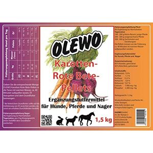Pellets de Carottes Betteraves Olewo - Pour Chiens, Chevaux, Petits Animaux - Publicité Pellets de Carottes Betteraves Olewo - Pour Chiens, Chevaux, Petits Animaux - Publicité