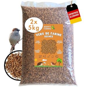 HappyFarms vers de Farine séchés 10 kg Nourriture Naturelle de qualité supérieure pour Oiseaux Sauvages, Reptiles et hérissons - Publicité HappyFarms vers de Farine séchés 10 kg Nourriture Naturelle de qualité supérieure pour Oiseaux Sauvages, Reptiles et hérissons - Publicité