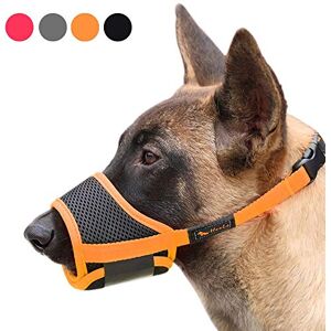 HEELE Muselière pour Chiens Muselière en Nylon Réglable pour Chiens, Museliere Anti Aboiement Anti-Morsure, XL, Orange - Publicité HEELE Muselière pour Chiens Muselière en Nylon Réglable pour Chiens, Museliere Anti Aboiement Anti-Morsure, XL, Orange - Publicité