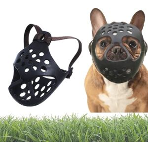 EHOTER Muselière à museau court pour chien, bouledogue français, muselière pour éviter de manger et de mordre le léchage, muselière en maille respirante pour le toilettage, la marche (noir, M) - Publicité EHOTER Muselière à museau court pour chien, bouledogue français, muselière pour éviter de manger et de mordre le léchage, muselière en maille respirante pour le toilettage, la marche (noir, M) - Publicité