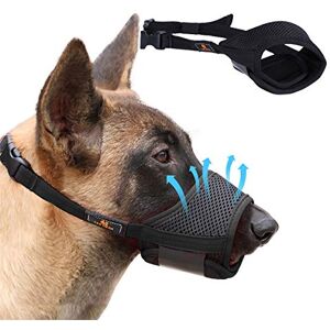 Homkeen Muselière pour Chien en Maille Douce et Respirante,Muselière pour Chiens,Reglable, Respirable, Souple, Empêcher de Mordre, Mâcher, Aboyer, pour Les Chiens de Taille Grande, Moyenne et Petite XL Noir - Publicité Homkeen Muselière pour Chien en Maille Douce et Respirante,Muselière pour Chiens,Reglable, Respirable, Souple, Empêcher de Mordre, Mâcher, Aboyer, pour Les Chiens de Taille Grande, Moyenne et Petite XL Noir - Publicité