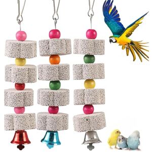 CHAOTEMAI 3 Pièces Jouet Perroquet, Jouets à Mâcher à Suspendre, Jouet à Mâcher pour Oiseaux, Convient Aux Oiseaux De Petite Et Moyenne Taille Et Petits Animaux De Compagnie (Couleur Aléatoire) - Publicité CHAOTEMAI 3 Pièces Jouet Perroquet, Jouets à Mâcher à Suspendre, Jouet à Mâcher pour Oiseaux, Convient Aux Oiseaux De Petite Et Moyenne Taille Et Petits Animaux De Compagnie (Couleur Aléatoire) - Publicité