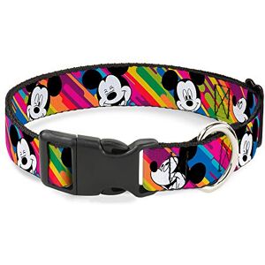 Collier pour chien Buckle Down Mickey Mouse Expressions Multicolore en Plastique Blanc/Noir - Publicité Collier pour chien Buckle Down Mickey Mouse Expressions Multicolore en Plastique Blanc/Noir - Publicité