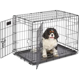 MidWest Homes for Pets Modèle 1530 Cage pour Chiens iCrate 76,2 cm, modèle amélioré, Double Porte, Comprenant Un Plateau étanche, des Pieds protégeant Le Sol, Noir - Publicité MidWest Homes for Pets Modèle 1530 Cage pour Chiens iCrate 76,2 cm, modèle amélioré, Double Porte, Comprenant Un Plateau étanche, des Pieds protégeant Le Sol, Noir - Publicité