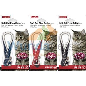 Beaphar éclat traitement anti-puces pour chat chaton collier avec Bell Lot de 3protection jusqu'à 1ans - Publicité