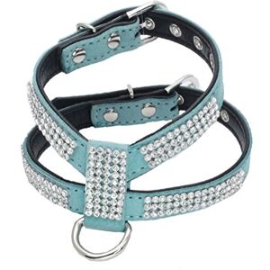 Newtensina Mode Chien Harnais avec Strass Mignonne Fille Bling Petit Chien Harnais - Publicité Newtensina Mode Chien Harnais avec Strass Mignonne Fille Bling Petit Chien Harnais - Publicité