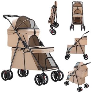 Willonin Poussette Pliable Double pour Animaux, 2 Transporteurs Détachables, Ceinture de Sécurité, Coussins -67 x 50 x 95 cm Double couche Peut accueillir 2 -Crème - Publicité Willonin Poussette Pliable Double pour Animaux, 2 Transporteurs Détachables, Ceinture de Sécurité, Coussins -67 x 50 x 95 cm Double couche Peut accueillir 2 -Crème - Publicité