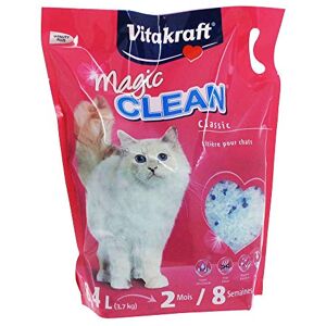 Vitakraft - Magic Clean Classic, Litière Non Agglomérante pour Chats, Perles Minérales, Antibactérienne, Très Peu Poussiéreuse, Dure 8 Semaines (1X 8,4L) - Publicité Vitakraft - Magic Clean Classic, Litière Non Agglomérante pour Chats, Perles Minérales, Antibactérienne, Très Peu Poussiéreuse, Dure 8 Semaines (1X 8,4L) - Publicité