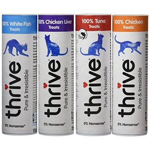 Thrive - Cat Treats - Assorti - Pack de 4 - Cat Treats - Publicité Thrive - Cat Treats - Assorti - Pack de 4 - Cat Treats - Publicité