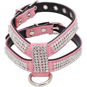 Newtensina Mode Chien Harnais avec Strass Mignonne Fille Bling Petit Chien Harnais - Publicité Newtensina Mode Chien Harnais avec Strass Mignonne Fille Bling Petit Chien Harnais - Publicité