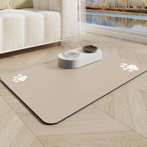Xisnuient Tapis d'alimentation pour Animaux Absorbant Et Séchage Rapide Plateau Facile à Nettoyer pour Chats Tapis Caoutchouc Antidérapant Dessous Gamelles Imperméable pour Chien (30x40 cm,Khaki) - Publicité Xisnuient Tapis d'alimentation pour Animaux Absorbant Et Séchage Rapide Plateau Facile à Nettoyer pour Chats Tapis Caoutchouc Antidérapant Dessous Gamelles Imperméable pour Chien (30x40 cm,Khaki) - Publicité