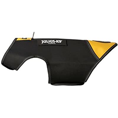 JULIUS K-9 , Manteau IDC en néoprène pour chiens, Taille: S, Jaune - Publicité JULIUS K-9 , Manteau IDC en néoprène pour chiens, Taille: S, Jaune - Publicité