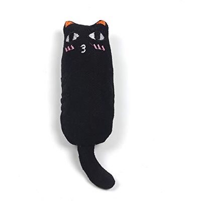 U-M Adorable jouet interactif en coton molaire pour chat Jouet à mâcher pour chat Résistant à l'usure 1 pièce Noir Artisanat de qualité - Publicité U-M Adorable jouet interactif en coton molaire pour chat Jouet à mâcher pour chat Résistant à l'usure 1 pièce Noir Artisanat de qualité - Publicité