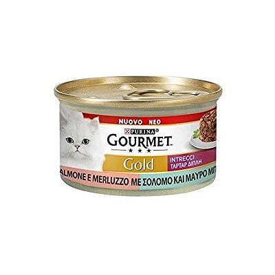 Gourmet Gold Tresses de Goût Nourriture Humide pour Chats avec Saumon et morue, 85 GR - Publicité Gourmet Gold Tresses de Goût Nourriture Humide pour Chats avec Saumon et morue, 85 GR - Publicité