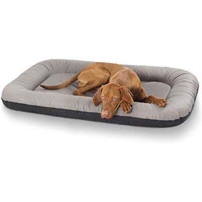 Knuffelwuff panier chien, lit pour chien, coussin, corbeille pour chien Jerry, en cuir, gris XXL 120 x 100 - Publicité Knuffelwuff panier chien, lit pour chien, coussin, corbeille pour chien Jerry, en cuir, gris XXL 120 x 100 - Publicité