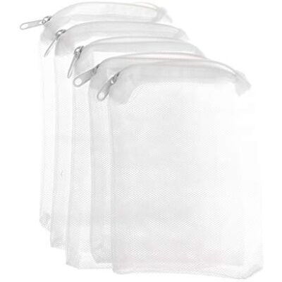 Buwei Lot de 5 sacs filtrants pour aquarium, sac en maille avec fermeture éclair, filet pour étang bio boule de charbon actif, 5 tailles - Publicité Buwei Lot de 5 sacs filtrants pour aquarium, sac en maille avec fermeture éclair, filet pour étang bio boule de charbon actif, 5 tailles - Publicité