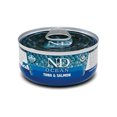 Farmina N&D Nourriture Chat Thon Saumon - 80g - Publicité Farmina N&D Nourriture Chat Thon Saumon - 80g - Publicité