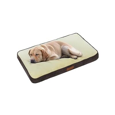 Lit pour chiens Ellie-Bo Grand 87x57cm - Fourrure synthétique marron et crème - Publicité Lit pour chiens Ellie-Bo Grand 87x57cm - Fourrure synthétique marron et crème - Publicité