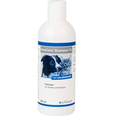 Shampoo Hexocare 1% pour chiens et chats - Soins pour animaux - Publicité Shampoo Hexocare 1% pour chiens et chats - Soins pour animaux - Publicité