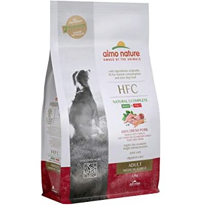 almo nature HFC Adult M/L Croquettes pour Chiens avec Porc à l'origine Propres à la consommation Humaine et désormais utilisés comme Aliments pour Chiens. Publicité almo nature HFC Adult M/L Croquettes pour Chiens avec Porc à l'origine Propres à la consommation Humaine et désormais utilisés comme Aliments pour Chiens. Publicité