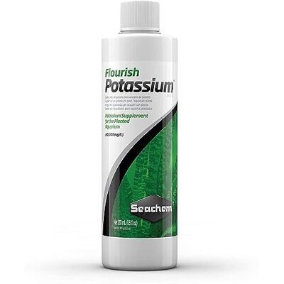 Seachem Flourish Potassium - Supplément pour plantes aquatiques 250ml - Publicité Seachem Flourish Potassium - Supplément pour plantes aquatiques 250ml - Publicité