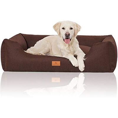 Knuffelwuff Lotte Panier en Velours avec Aspect Tissage Main Marron XL 105 x 75 cm - Publicité Knuffelwuff Lotte Panier en Velours avec Aspect Tissage Main Marron XL 105 x 75 cm - Publicité