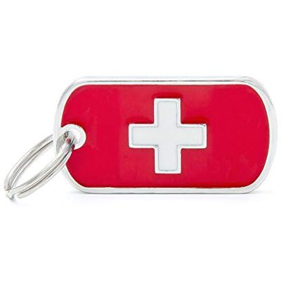 Médaillon Personnalisé Drapeau Suisse - Publicité Médaillon Personnalisé Drapeau Suisse - Publicité