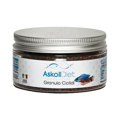 ASKOLL Modèle - Nourriture pour poissons cichlidés - 100ml/50g - Publicité ASKOLL Modèle - Nourriture pour poissons cichlidés - 100ml/50g - Publicité