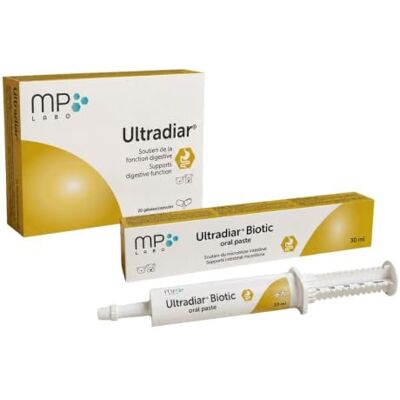 MP Labo Pack Soutien Digestif et Microbiote Chien Chat – Ultradiar 20 Gélules + Ultradiar Biotic – Complément Alimentaire Digestif pour Selles Molles et Flore Intestinale (Petit Chien) - Publicité MP Labo Pack Soutien Digestif et Microbiote Chien Chat – Ultradiar 20 Gélules + Ultradiar Biotic – Complément Alimentaire Digestif pour Selles Molles et Flore Intestinale (Petit Chien) - Publicité