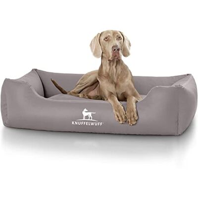 Knuffelwuff Sidney Panier en Similicuir Gris XL 105 x 75 cm - Publicité Knuffelwuff Sidney Panier en Similicuir Gris XL 105 x 75 cm - Publicité