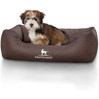 Knuffelwuff Panier pour chien En cuir matelassé - Publicité Knuffelwuff Panier pour chien En cuir matelassé - Publicité